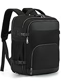 Telura for Ryanair Cabin Bags 40x30x20, Expandable Travel Backpack 40x30x20cm to 40x30x25cm, Anti-theft Underseat Hand Luggage with Shoe Bag & Rain Cover
