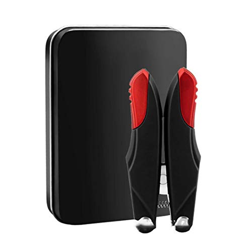 Preisvergleich Produktbild Multifunktions-Nagelknipser aus Edelstahl Professionelles Nagelknipser-Set Maniküre Pediküre Nagelwerkzeug Beauty Tools Kit - Schwarz Rot