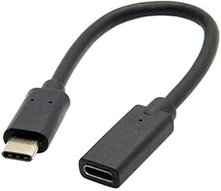 USB C Short Cable, 30cm 90 Degree Angled Type C Extension Cable, USB 3.1 Male to USB-C Male Adapter Cord Fast Charging & Data Sync Cable for Laptop & Tablet & Mobile Phone (USB right TO C Angle)
