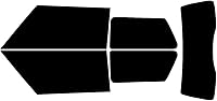 Vista 8 de Rvinyl Kit de tinte de ventana compatible con Mini Cooper 2002-2006 - Kit de precorte trasero - 5%