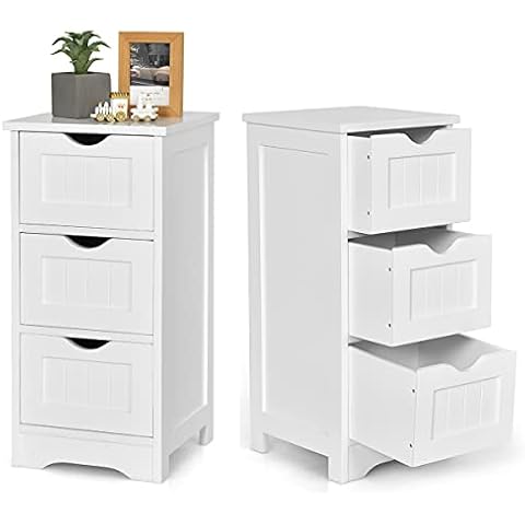 RELAX4LIFE Beistellschrank Badschrank, Freistehende Kommode Cover