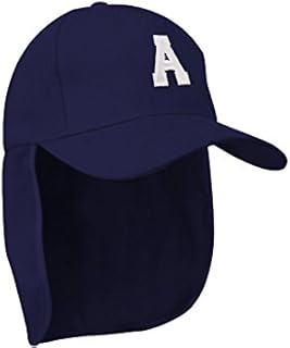 Morefaz Junior Legionnaire Style Baseball Cap Nave A-Z Letter Boy Girl Children Summer Sun Hat UV Protection Child Kids Sport MFAZ Ltd