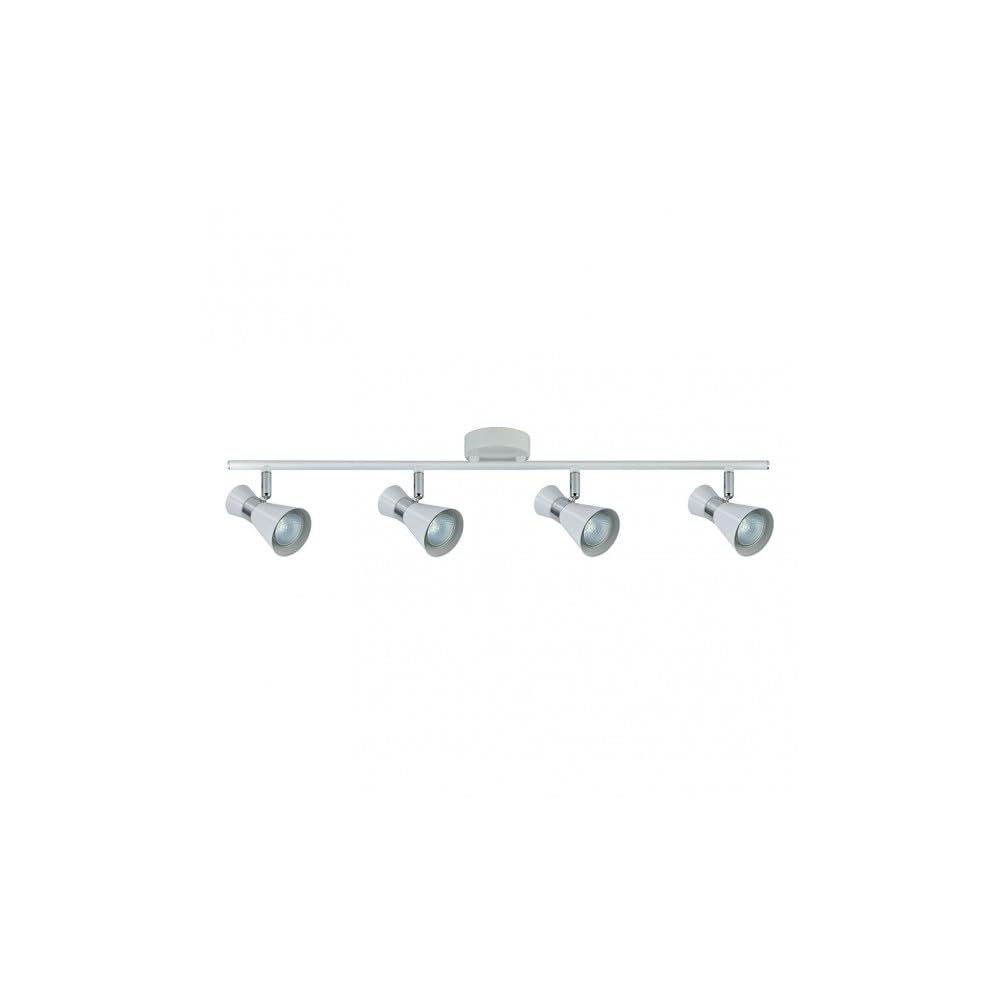 FABRILAMP Novedad Regleta MAXIMO 4 focos para baño, blanco-cromo