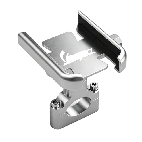 Image of for Vespa LX LXV Sprint GTS GTV 50 150 250 300 300ie Accessories Motorcycle Handlebar Mobile Phone Holder GPS Stand Bracket,Handlebar Silver