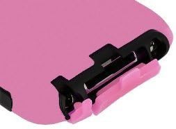 Skin Hybrid Case Compatible with Apple iPod Touch 4th Generation, Black Hard/Light Pink