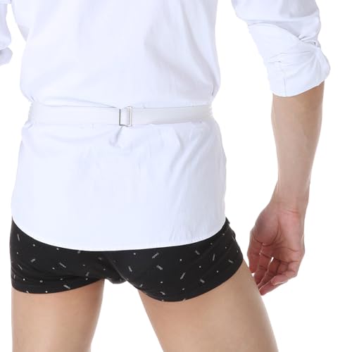 Adjustable Nonslip Shirt Stays Shirt Tuck Belt Shirt Garter Holder Stretch Belt for Business and Casual4