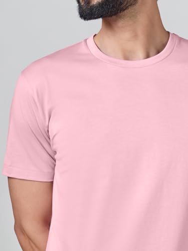Image of XYXX Men's Iconique Solid Supima Cotton Slim Fit T-Shirt | Super Soft Half Sleeve Tshirts with Superior Colour Retention