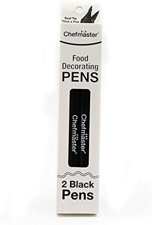 ChefmasterBlack Food-Decorating Pens, Pack of 2