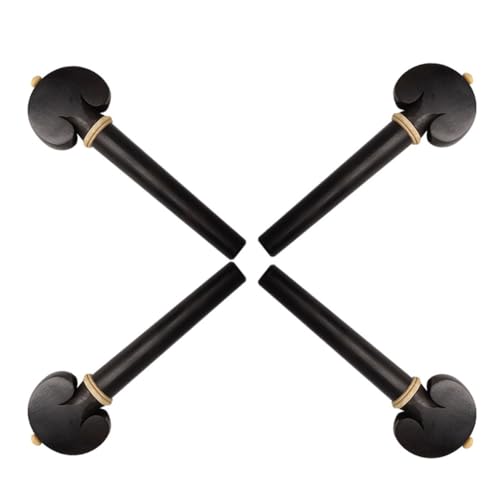 CENMEN - Tacos de violonchelo, juego de 4, tacos de incrustados, botones, tacos de afinación, afinadores de repuesto para violín