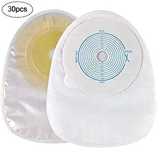 Colostomy Bags Supplies Medicals Drainable Pouch, Ileostomy Ostomy Bag One-Piece Closed Stoma Bag (30pcs C001)