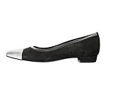  PATRIZIA DINI Designer-Ballerina anthrazit-Silber Größe 39