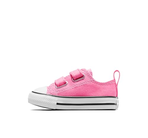 Converse Girl's Chuck Taylor All Star 2V Low Top Shoe, pink, 4 M US Toddler2