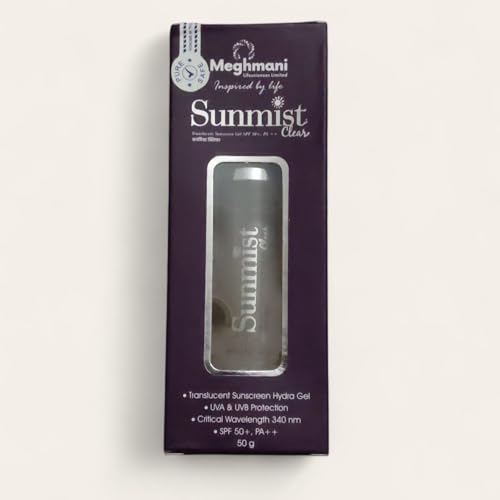 Image of Sunmist Clear SPF 50 | Invisible, Non-Greasy Sunscreen for All Skin Types | Broad Spectrum UV Protection (50g)