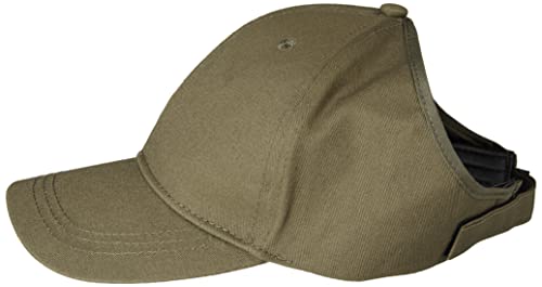 Beautifully Warm Satin Lined Baseball Hat For Women | Ponytail Hat For Curly Natural Hair | Backless Cap | Curl Hair Cap Green #TOP2