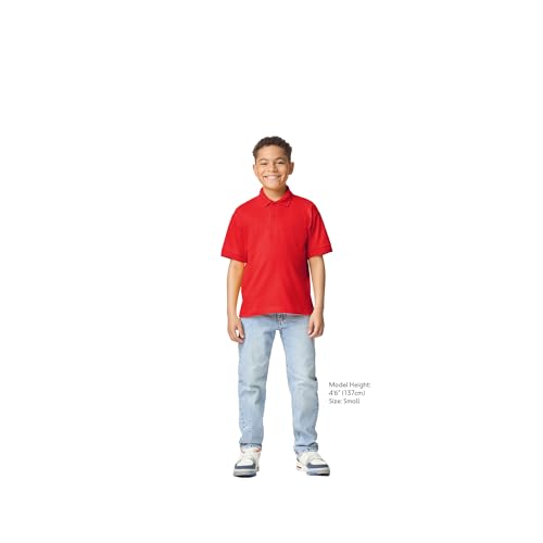 Image of Gildan Kids' DryBlend Short Sleeve Polo, Style G8800b, 3-Pack