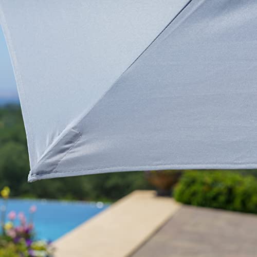 Royal Garden 7.5' Round Crank/Tilt Market Patio Umbrella - Heavy Duty Performance Polyester Fabric Sun Shade - Premium Outdoor Pole Design That Fits Most Umbrella Table And Stand Holes #TOP6