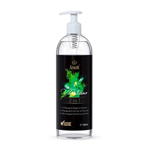 Vibratissimo 2-in-1 Play Gel 1000 ml | Liebes- & Gleitgel mit Aloe Vera | Lubricant Gel Für Silikon Toys & Latexkondome geeignet