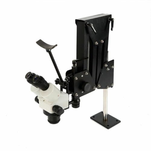 Micro Jewelry Microscope Stand Spring Bracket and 360° Twistable Designs Large Field of View(5.1-33Mm) Ideal Gift Removable Lens for The Inspection Assembly Inlaid Multi Directional Setting Stereo