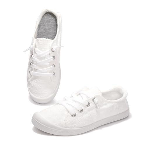 Image of Womens Slip On Shoes, Casual Canvas Tennis Sneaker Shoes