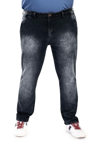 Image of Pluss Tribe - Plus Size Jeans for Men - Denim Jeans - Ideal for Casual, Office Available Sizes : 40 to 52