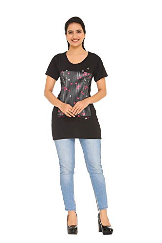 Image of In Love Women's Plus Size Longline T-Shirt with Side Pocket, 3 /4 Sleeve, Crew Neck