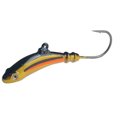 TUNGSTEN4ANGLERS Tungsten 4 Anglers-97% Pure Tungsten Cyber Jigs | for Bottom/Vertical Jigging, Fishing Lures Set for White Fish, Walleye, Perch, Pike, Trout | 2PCS（1/2oz.-1/4oz.）/Bag (Dace), Small Cover