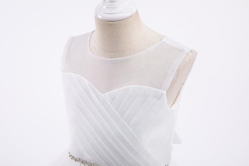 Glamulice Flower Girl Wedding Dress Tulle Long A Line Holiday Birthday Party Ball Gown Girls Formal Pageant Maxi Dresses4