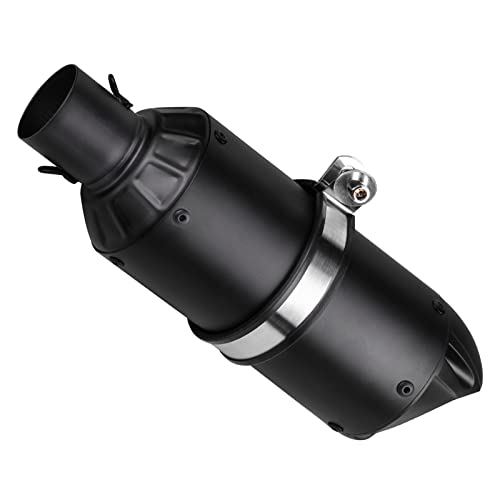 Universal 2” Slip On Motorcycles Exhaust Mufflers & Silencers Compatible With Grom Atv Dirt Street Bike Scooter Quad And Other Bikes Matt Black #TOP7