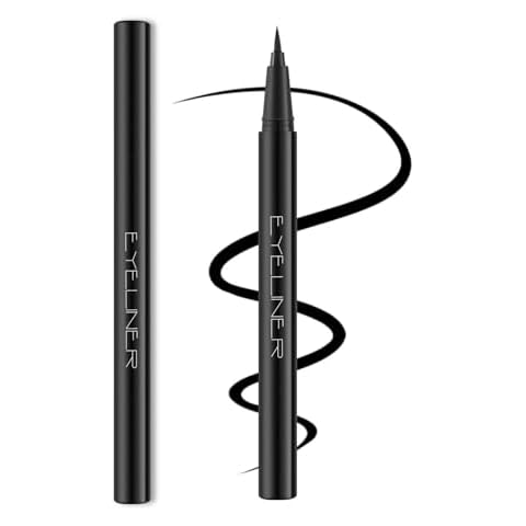 LAVONE Eyeliner-Liquid Waterproof Eyeliner Makeup | Quick Drying | Ultra-Fine Tip | Smudge-Proof Formula for Long-Lasting Eye Makeup – Black Cover