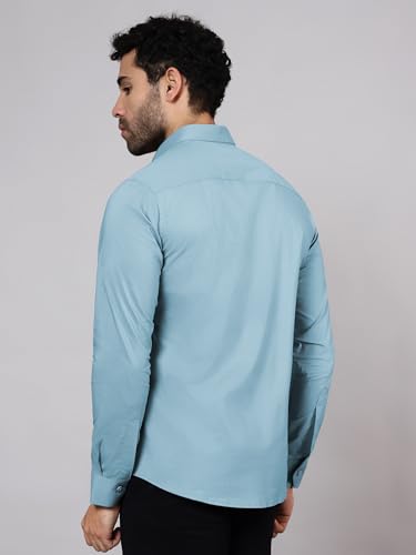 Image of Beyoung Cotton Plain Regular Fit Shirt for Men | Full Sleeve | Formal Shirt | Classic Collar Cotton