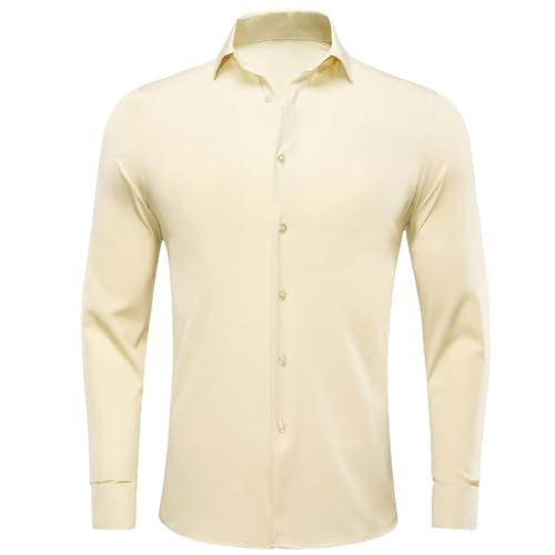 Chemise en soie pour homme coupe ajustée et élégante idéale pour un mariage réussi