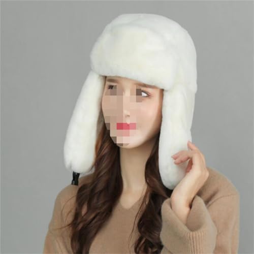 Long Skiing Lei Feng Hat Women's Winter Warmth Thickened Ear Protection Cotton Hat2