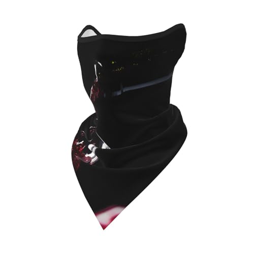 Hnnkloy Vino tinto,Cubrebocas suave, braga de cuello, media máscara, bufanda, mascarilla deportiva