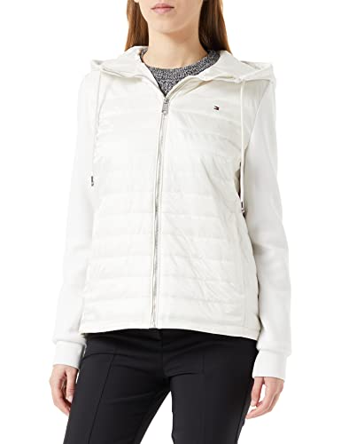 Tommy Hilfiger Damen Daunenjacke Leicht, Beige (Weathered White), L