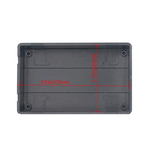 Zulkit 5Pcs Project Boxes Abs Plastic Electrical Project Case Power Junction Box Black 3.15 X 1.97 X 1.02 Inch (80 X 50 X 26 Mm) #TOP5