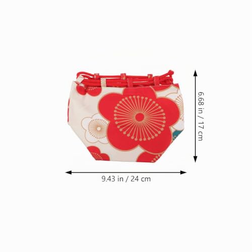 Monedero japonés con cordón Amosfun de 24x17cm para cosméticos y amuletos 4