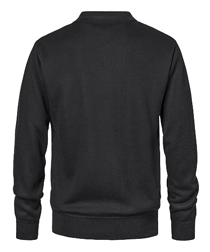 Mens Quarter-Zip Fleece Pullover Sweatshirts Casual Long Sleeve Winter Warm Sweatshirt with Pocket3