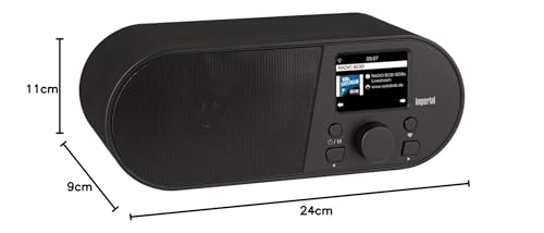 Imperial i105 Internetradio (WLAN, Mediaplayer, USB, DLNA, Farbdisplay, Wecker, Appsteuerung) schwarz