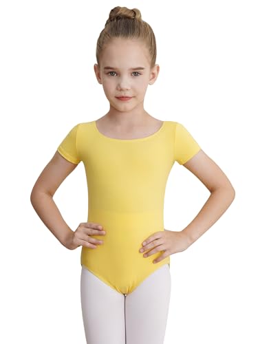 Image of WEGETIT Ballet Leotards for Girls Toddler Dance Leotard with Skirt Kids Gymnastics Outfits Ballet Dance Tutu Dress