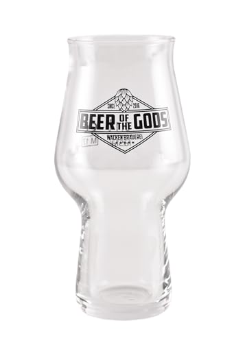 WACKEN BRAUEREI - 6x 100 ml Tasting Bierglas – Beer of The Gods – spülmaschinenfest – Craft Beer Gläser für IPA, Pale Ale – Kraft Bier Glas – Craftbier (100 ml, 6, stück)