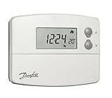 Danfoss 087N791700 White Programmable Room Thermostat, Heating