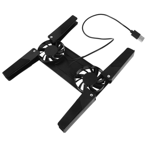 Cabilock Soporte para Portátil Ventilador USB para Enfriamiento por Aire, Plegable y Antideslizante, Compatible Laptops, Ultrabooks y Portátiles para Juegos, Adecuado para Escritorio