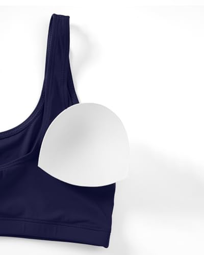 Image of Sporty Bikini Set Two Piece High Waisted Swimsuit Athletic Bathing Suit | Sporty,High Waisted Bottom,U-back,Removable Cups,Athletic,Quick Dry
