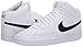 Nike Men's Court Vision Mid Sneaker, White/Blackwhite, 7.5 Regular US