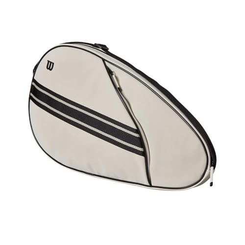 Wilson Funda para Pala de pádel, Premium, Color Crema