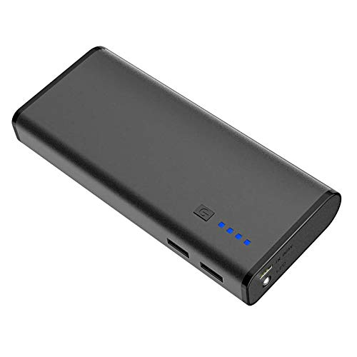 BONAI Portable Charger, Power Bank 10,000mAh External Battery Pack with Flashlight Compatible iPhone X 8 6 7 Plus 6s 8 iPad Samsung Galaxy S8 S7 Note 8 Phone Smartphones Tablet - Black