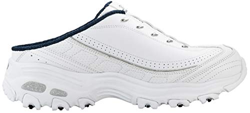 Image of Skechers Women's D'Lites Bright Sky Sneaker | Air-Cooled Memory Foam Insole, Cushioned midsole with flexible outsole, Sporty fashion sneaker with open back design