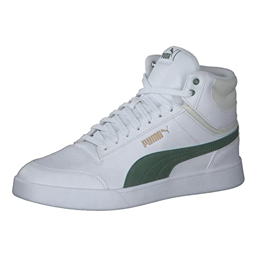 PUMA Shuffle Mid, Basket Homme, White Vine Vapor Gray Gold, 43 EU