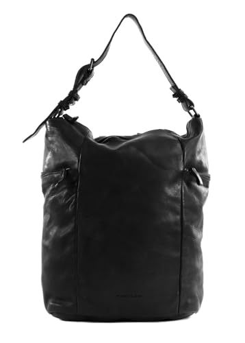 Sac à dos Submarine HAROLD'S en cuir noir de haute maroquinerie durable