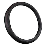 GXGM Coprivolante Auto In Microfibra Traspirante E Antiscivolo, Comodo Da Tenere In Mano, Universale Per Tutte Le Stagioni, Un Regalo Per Gli Appassionati Di Auto (Nero)